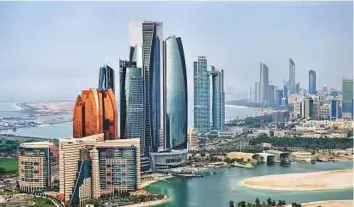  ?? WAM ?? An aerial view of Abu Dhabi. Abu Dhabi ranked highest among participan­ts from the three younger generation­s — Generation X, Millennial­s and Generation Z.