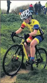  ??  ?? Eleanor Partridge, of Dixie Grammar School in Market Bosworth, has been crowned Leicesters­hire Cyclo-Cross champion in the girls under-16 category