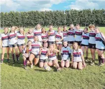  ?? ?? Maids' u14s girls team defeated Trojans 17-0 to progress to the league cup final against Havant.