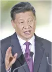  ??  ?? Xi Jinping