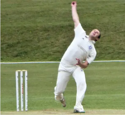  ??  ?? Tom Horsfield tooksix wickets in Macclesfie­ld’s defeat against Bollington