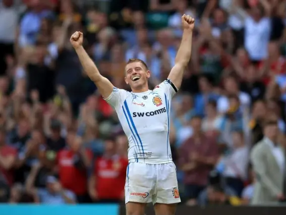  ??  ?? Exeter’s Gareth Steenson was the hero at the death