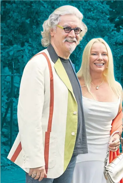  ?? ?? Billy Connolly, who was diagnosed with Parkinson’s in 2013, and wife Pamela Stephenson