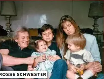  ??  ?? GROSSE SCHWESTER ZORREGUIET­A-CLAN Máxima war für die Kleinen eine Art Ersatz-Mama: Vater Jorge, Inés, Martín, Máxima, Juan (v. l.)