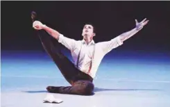  ??  ?? Samuel Corridoni plays the prodigal son in Ballet Magnificat’s performanc­e.