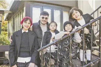  ?? – PHOTO BY NICE PRINT VIA JOHN PRAT’S FACEBOOK ?? The Prats family during their recent trip to Japan.