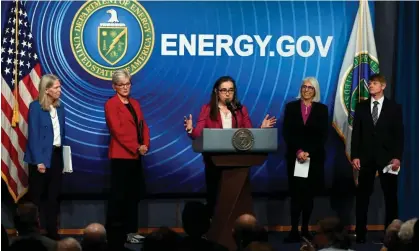  ?? US energy department officials in December. Photograph: Olivier Douliery/AFP/Getty Images ??