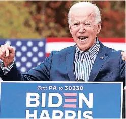  ??  ?? Joe Biden tomaría posesión de su cargo como el nuevo presidente de Estados Unidos este 20 de enero.