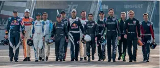  ??  ?? the 2019 master Class pilots are ready for the season-opener race to be held in abu Dhabi this weekend.