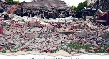  ??  ?? 187 people died and 12,000 were injured in the 6.3 magnitude quake in 2011