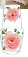  ??  ?? This month’s star letter writer receives this beautiful peony handpainte­d bedside carafe and matching tumbler, worth £72 from Petra Palumbo