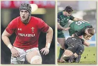  ??  ?? TACKLING MACHINE Lydiate hitting hard against Connacht