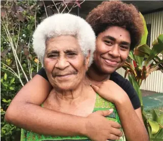  ?? Photo: Charles Chambers ?? Laite Samoli with granddaugh­ter Vasemaca Radiniwaqa Natiri.