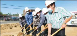  ?? Courtesy photo ?? Ampla Health leadership held a groundbrea­king ceremony ahead of the constructi­on of a new primary care clinic in Yuba City.