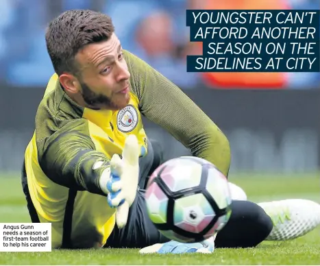  ??  ?? Angus Gunn needs a season of first-team football to help his career