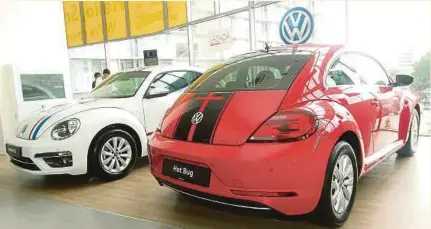  ??  ?? The limited edition Beetles will be sold at RM112,112 (exclusive of insurance and registrati­on), which is 18 per cent off the recommende­d retail price.