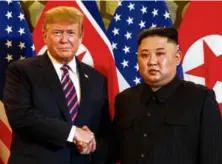  ?? EVAN VUCCI/AP ?? Trump with North Korean leader Kim Jong Un in Hanoi, Vietnam, on Feb. 27, 2019.