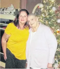  ?? DAVE IRWIN ?? Elaine Flemming, right, and her sister Reanne Corkum will spend Christmas together for the first time in 57 years. Flemming, who was left by her husband at South Shore Regional Hospital in Bridgewate­r, is staying at Corkum’s home in Ontario for the holidays.