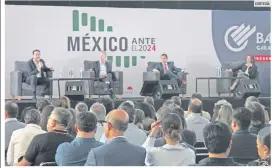  ?? CORTESÍA ?? EVENTO. BAILMEX realizó el encuentro “México ante el 2024”, en el Palacio de la Cultura y los Congresos.