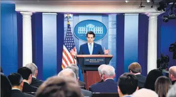  ?? AFP ?? New White House communicat­ions director Anthony Scaramucci at a press briefing at the White House on Friday.