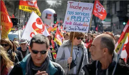  ??  ?? Neuf syndicats de la fonction publique appellent à une journée de grève et de manifestat­ion ce mardi.