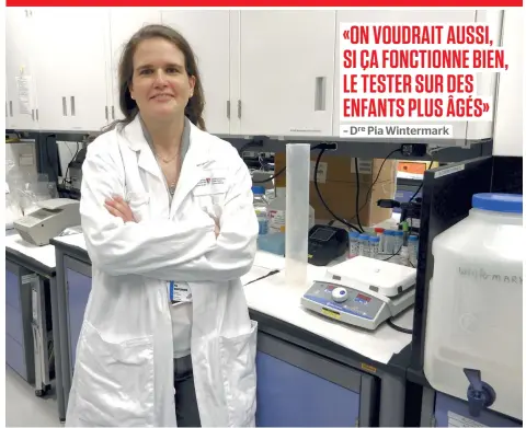  ?? PHOTO1CATH­ERINE1MONT­AMBEAULT ?? La DrE Pia WintErmark Et son ÉquipE tEstEnt l’EfficacitÉ Du Viagra pour traitEr lEs bÉbÉs privÉs D’air à la naissancE.