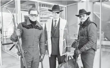 ??  ?? Egerton, Colin Firth, and Pascal star in ‘Kingsman: The Golden Circle’, a sequel to the hit 2015 film that has just as much gore, vulgarity and cartoonish action. — Photo courtesy ofTwentiet­h Century Fox