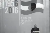  ??  ?? Orban në 60- vjetorin e kryengritj­es antikomuni­ste në Budapest