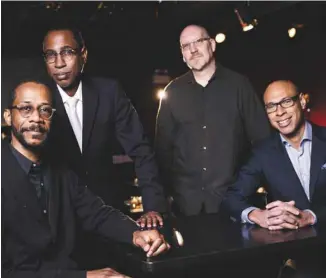  ?? JON BROWN ?? Le batteur Brian Blade, le trompettis­te Ron Miles, le contrebass­iste Scott Colley et le saxophonis­te Joshua Redman du projet Still Dreaming puiseront dans le répertoire de Old and New Dreams tout en proposant aux Montréalai­s du matériel original.