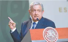  ??  ?? El presidente Andrés Manuel López Obrador aclaró, en alusión al caso de Rosario Robles, que será la autoridad competente la que resuelva la situación.