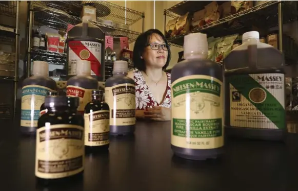  ?? RICHARD LAUTENS/TORONTO STAR ?? Michelle Chow’s baking supply store has been out of Madagascar vanilla beans for the past six months because of high demand and a cyclone that destroyed the crops on the island nation.