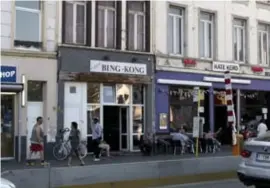  ?? FOTO WIM HENDRIX ?? Het incident vond plaats aan café Bing Kong in Antwerpen.