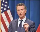  ??  ?? California Gov. Gavin Newsom concedes mail-in ballots “aren’t a perfect solution.”