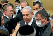  ?? AP ?? Outgoing Israeli Prime Minister Benjamin Netanyahu looks on after a special session of the Knesset.