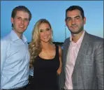  ??  ?? TEMPORADA. Eric e Ivanka Trump con Cugliandol­o, director de la firma YY, en el verano de Punta de 2012.