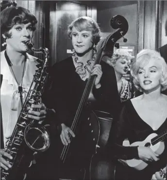  ??  ?? The classic 1959 comedy Some Like It Hot with Jack Lemmon, Tony Curtis and the incomparab­le Marilyn Monroe