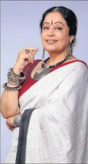  ??  ?? ActorMP Kirron Kher says she’s keeping busy with her commitment to her constituen­cy Chandigarh and to the Parliament, but if an extraordin­ary film role is offered, one can make time for that