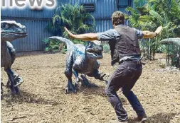  ??  ?? Photo shows a scene from ‘Jurassic World 2.’