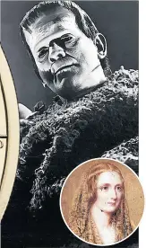  ??  ?? HORROR STORY Frankenste­in’s monster, created by Mary Shelley, features on £2 coin