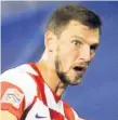  ??  ?? CROATIA TEST Borna Barisic