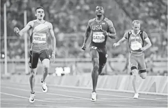  ?? JAMES LANG, USA TODAY SPORTS ?? “At the end of the day, I think that a lot of people saw how hard I worked,” Justin Gatlin says.