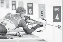  ?? ASSOCIATED PRESS FILE PHOTO ?? Lowell Bailey says there is no comparison between biathletes and mass shooters. He supports an assault-weapons ban in the U.S.