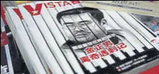  ?? REUTERS ?? A Chinese magazine features a portrait of Kim Jong Nam. South Korea said Kim Jong Un ordered the killing of his half brother.