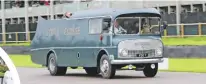  ??  ?? Famous Commer TS3 transporte­r, which sold at auction for £1.6m in 2014, made a rare appearance on track.