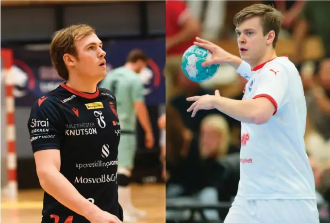  ?? FOTO: OLA BJERKEVOLL / NTB ?? SPENTE UNGUTTER FRA «ØYA»: Henrik Øygarden (til venstre) og Magnus Langeland gjør seg klare til helgens Final8 i Sør Amfi.