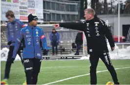  ?? FOTO: JANICKE YTTERVIK ?? MED PÅ TRENING: Mandag var Erixon Danso med på treningen på Imåsbanen.