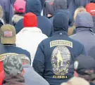  ?? BRYAN SMITH/ZUMA WIRE ?? A member of the Oath Keepers attends a Jan. 6 rally in Washington, D.C.