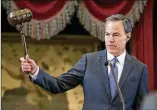  ?? JAY JANNER / AMERICANST­ATESMAN ?? House Speaker Joe Straus gavels in the 85th legislativ­e session on Jan. 10. The special session will begin on Tuesday.