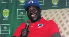  ??  ?? KAITANO TEMBO: The Matsatsant­sa assistant coach knows that they will have to deal with each game on merit this week.