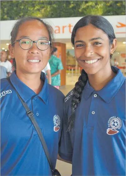  ?? Picture: SUPPLIED ?? In the lead-up to the OFC Olympic qualifiers in Samoa, overseas-based football enthusiast and player, Priya Singh, right, believes that effective communicat­ion will be the key for Fiji’s success in the tournament.